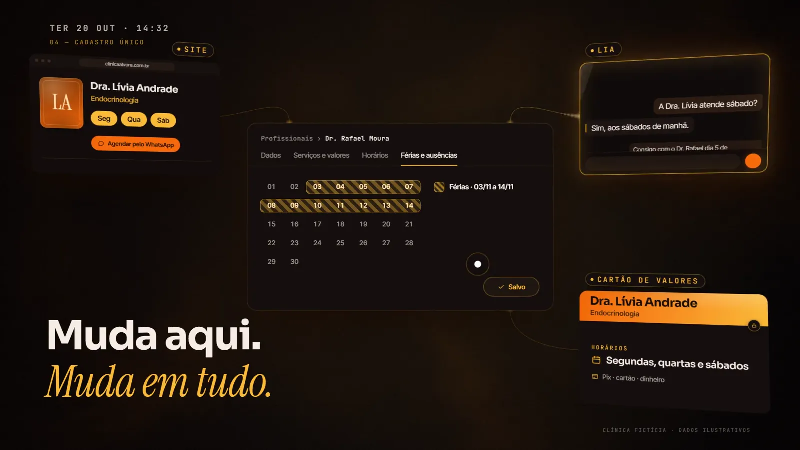 Muda aqui. Muda em tudo.